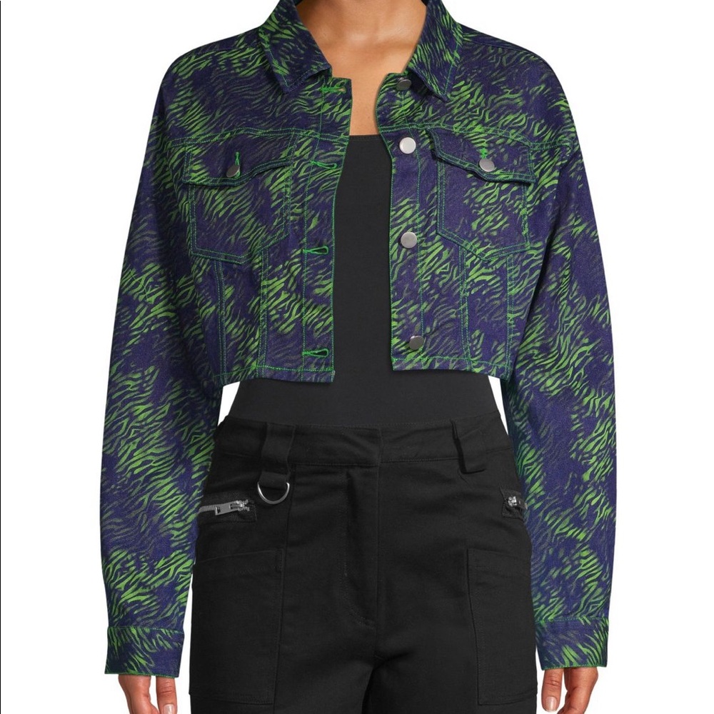 I.AM.GIA Sinead Tiger Cropped Trucker Jacket